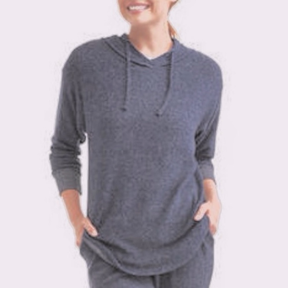 Faded Glory Grey Long Sleeve Hoodie Large